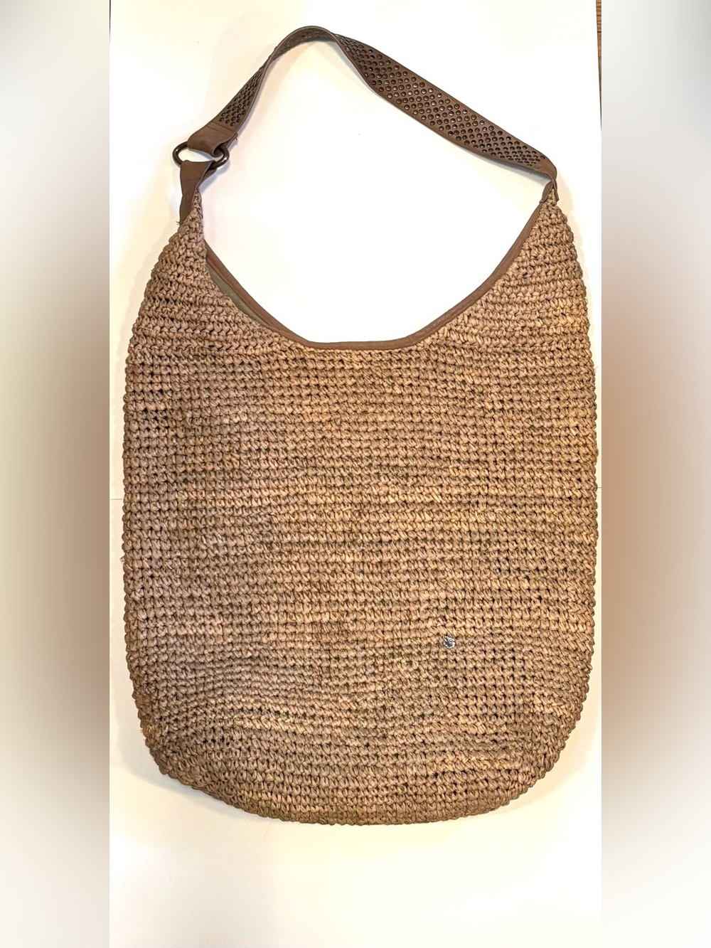 FLORA BELLA Straw Raffia Grass XL Tote Bag